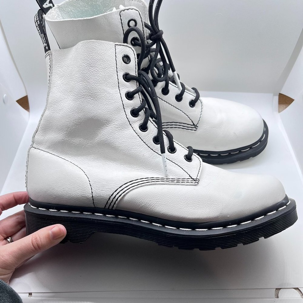 Dr. Martens 1460 Pascal White Leather Boot